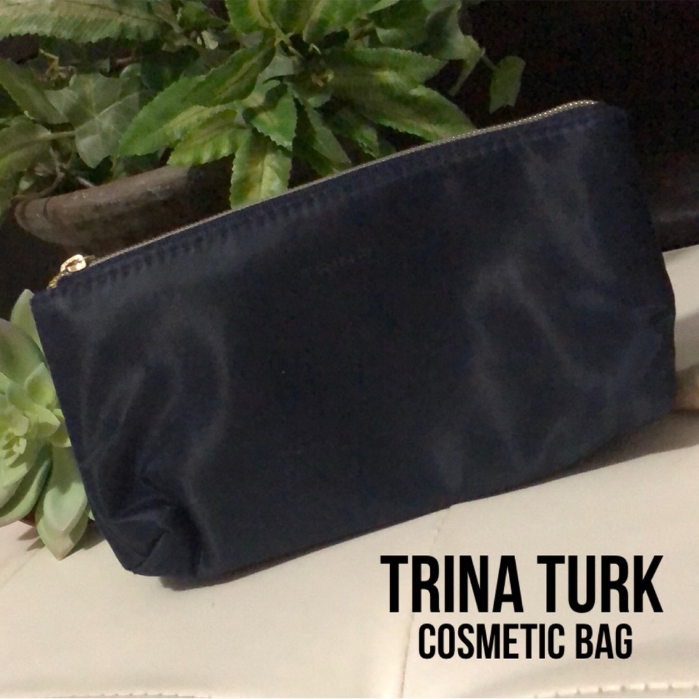 Trina Turk Cosmetics Bag-Navy-7x4
